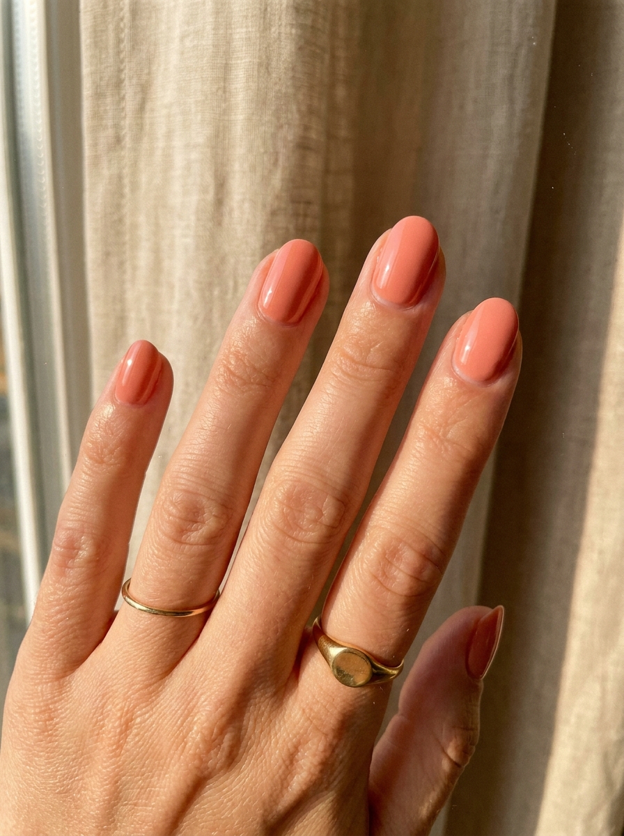 Soft Coral Basic Nails – gepflegte Nagelidee 2026